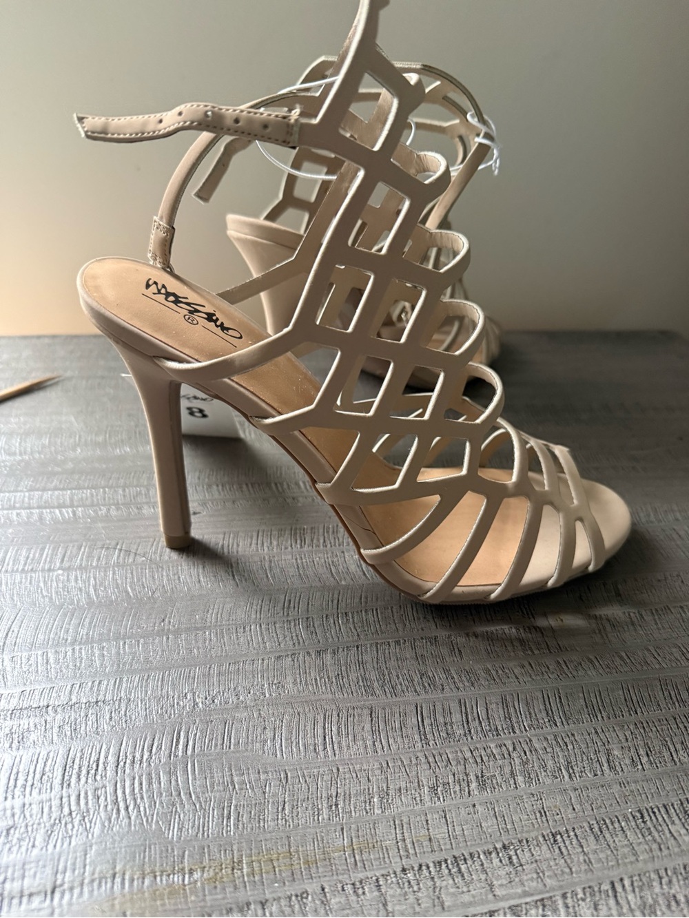 Cage-style strappy heels. - Picture 2 of 3